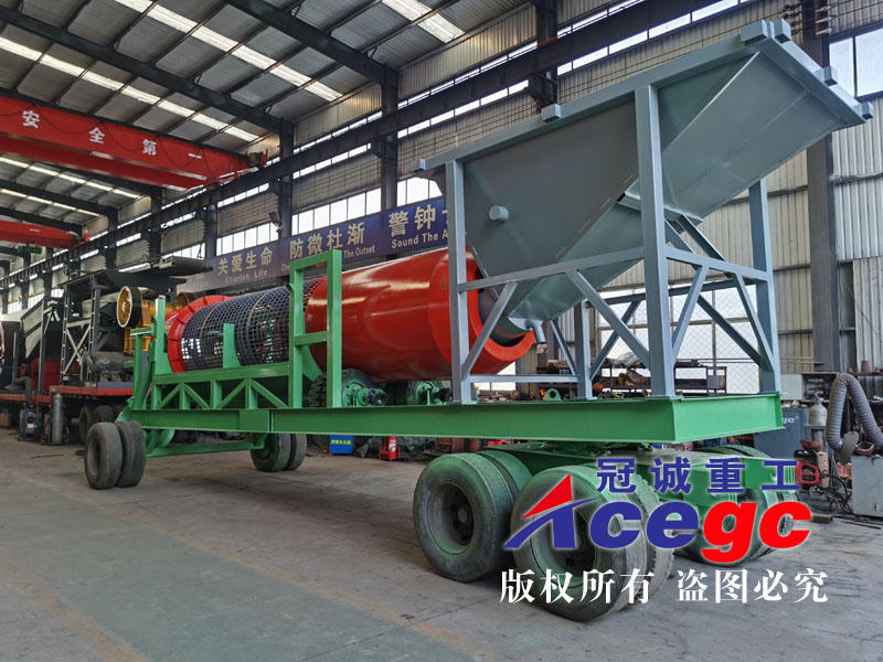 移動(dòng)滾筒篩洗礦車